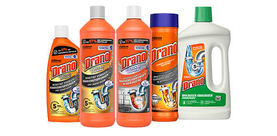 drano solution finder product collage