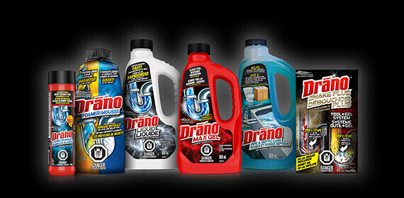 drano solution finder product collage